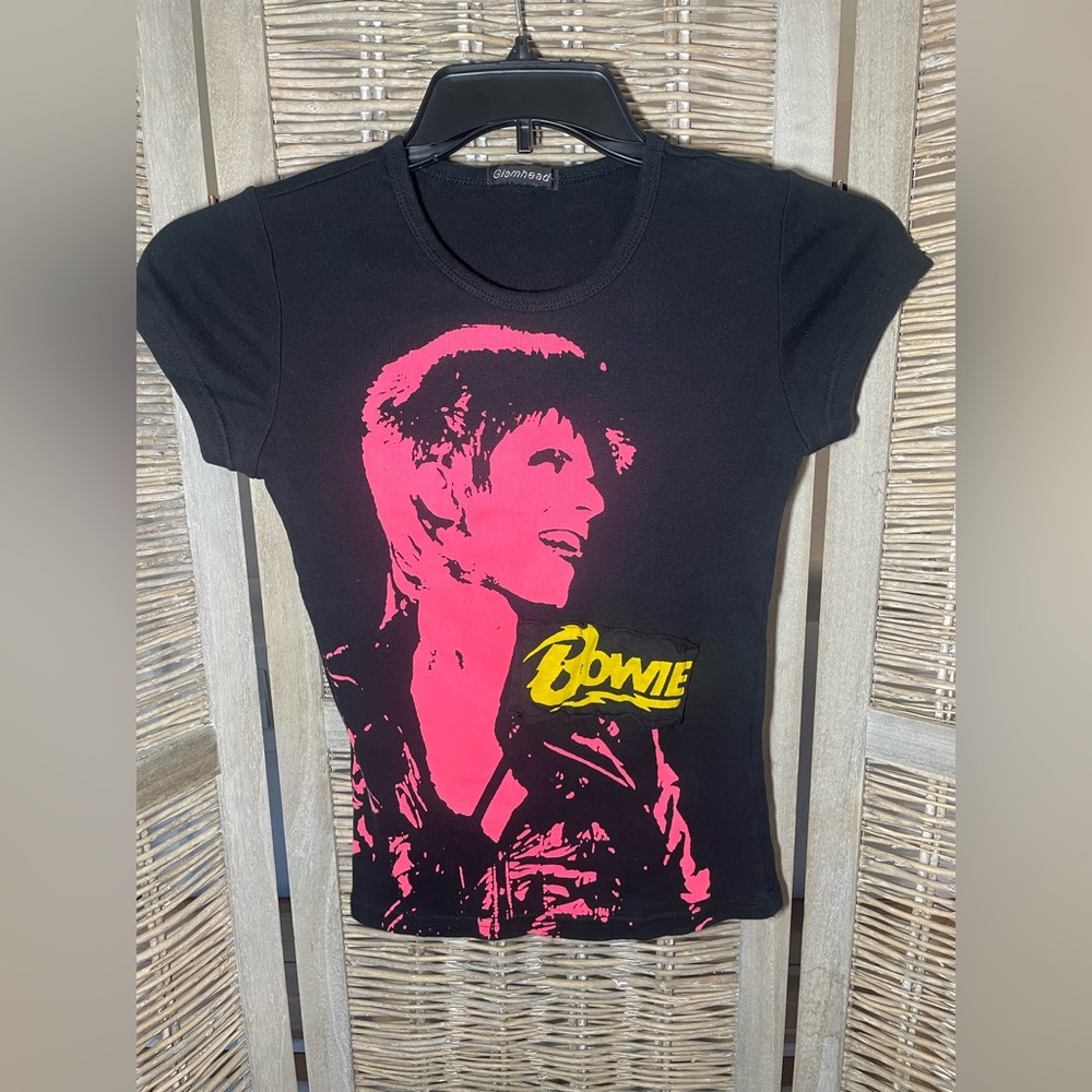 VTG David Bowie baby doll tee - size S/M